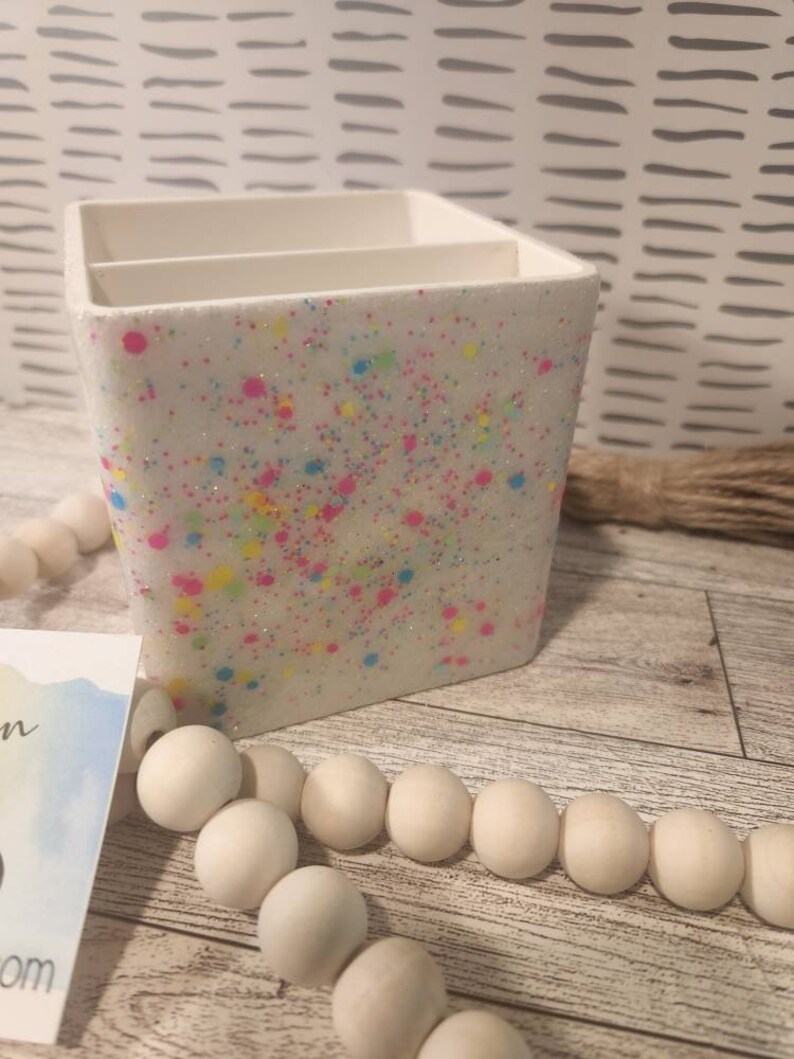 Confetti Glitter Office Set Scissors Stapler Pen Holder Etsy