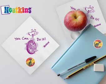 Neatkins, napkin notes with a removable sticker for your child