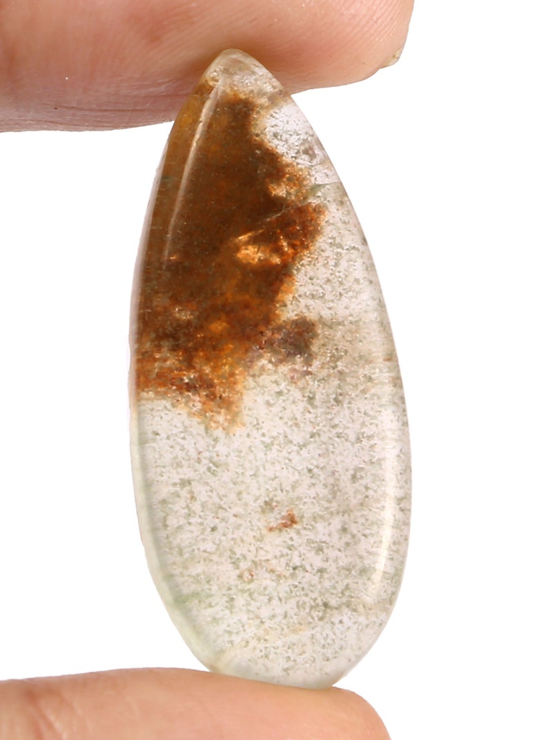 Top Quality! Semi Precious Garden Quartz Gemstone Natural Garden Quartz Cabochon Handmade Hand Polish Loose Stone For Jewelry 9054