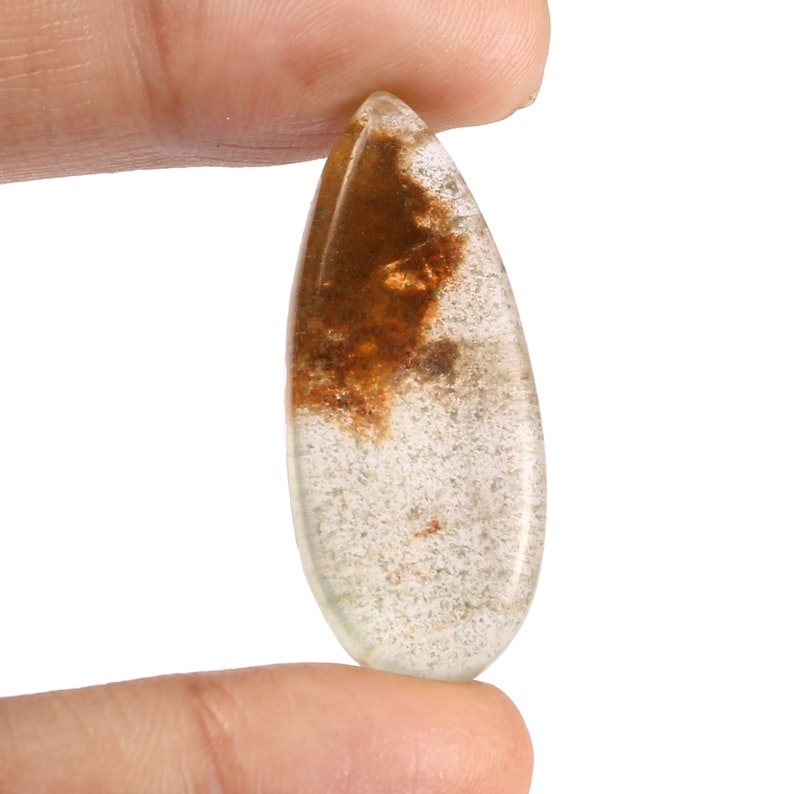 Top Quality! Semi Precious Garden Quartz Gemstone Natural Garden Quartz Cabochon Handmade Hand Polish Loose Stone For Jewelry 9054