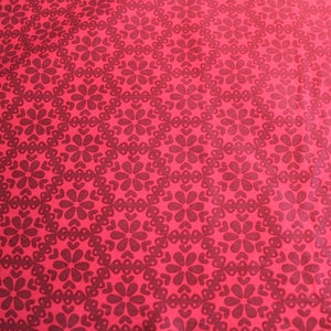 Organic Cotton Fabric Stitch - Raspberry/Fuschia- ABZ-11901-238 GARDEN by Betz White for Robert Kaufman Fabrics -