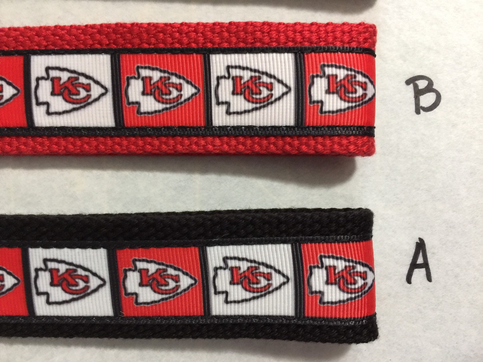 Chief Ribbon KC Chiefs NFL Football Kansas City Chiefs Arrowhead Key Fob, Key ...