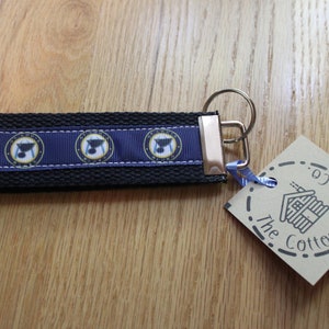 St. Louis Blues Ribbon and Webbing Key Fob Key Tag Wristlet - Etsy