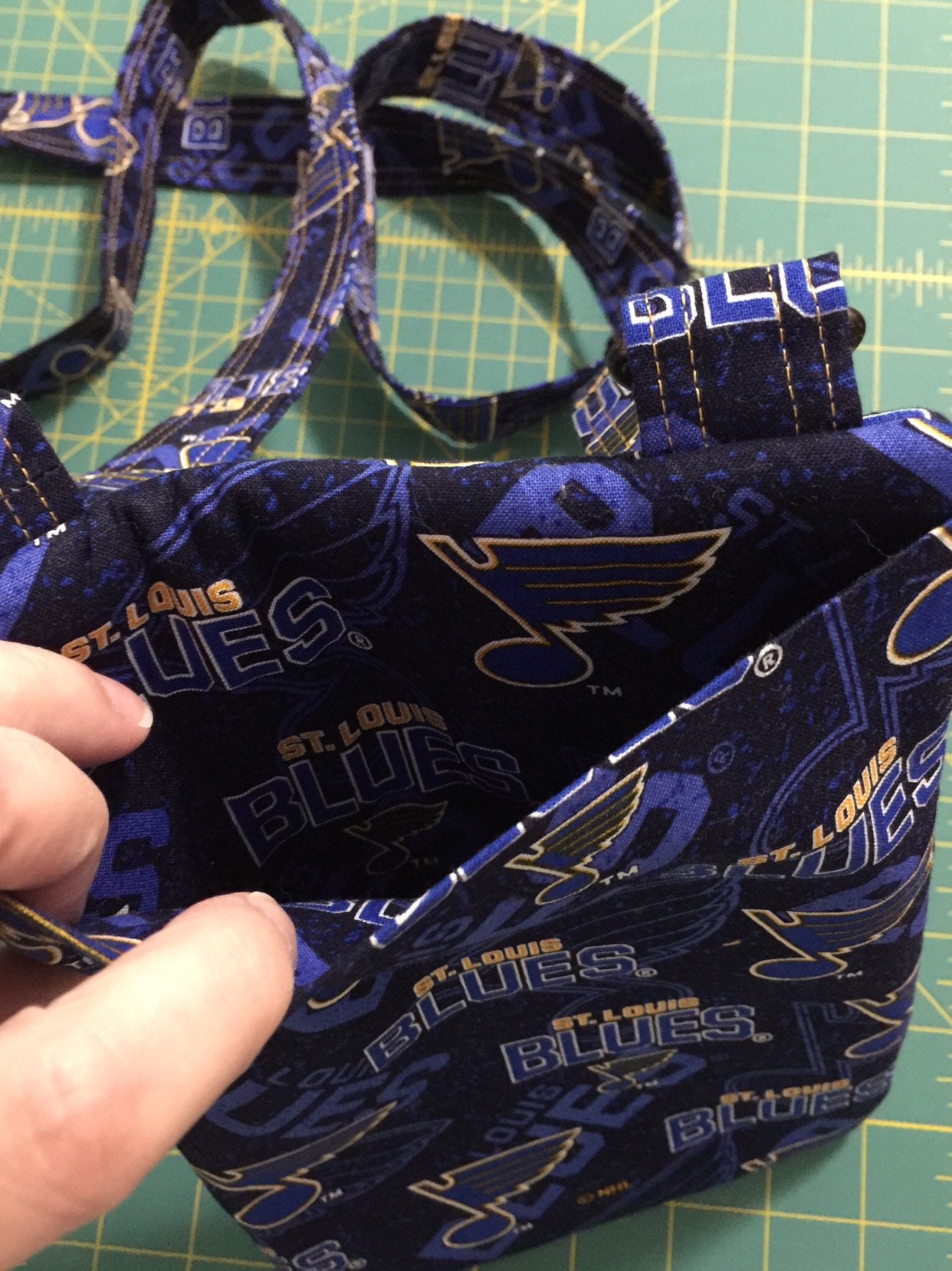 St. Louis Blues Quilted Purse Quilted Tote Market Bag 