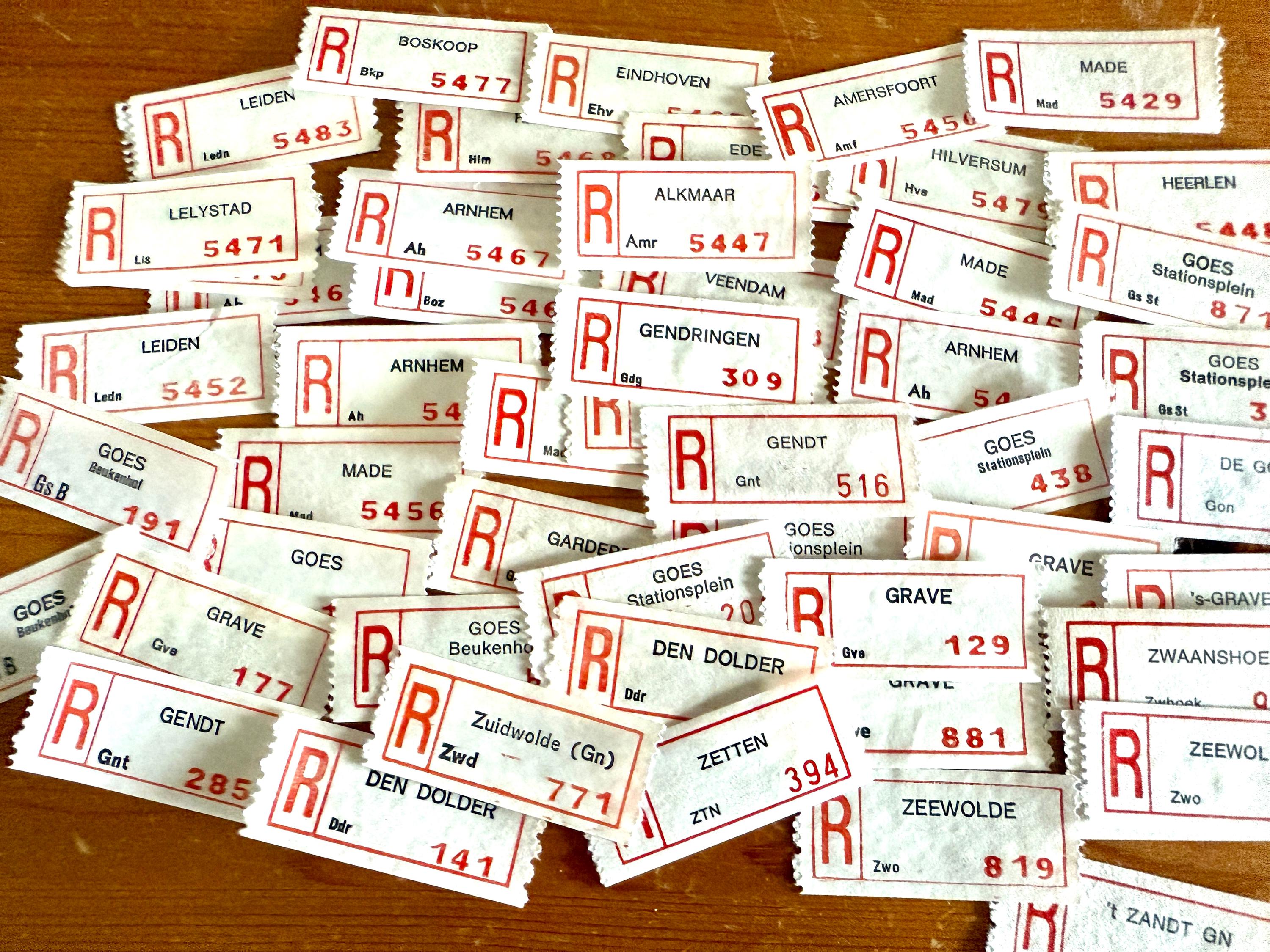 コレクション Registered mail labels : ROTTERDOM VDZ Registered Mail Labels Vintage - Etsy