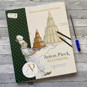 Livre de coloriage Anton Pieck pour adultes. 32 image très colorée et idéale pour un artiste