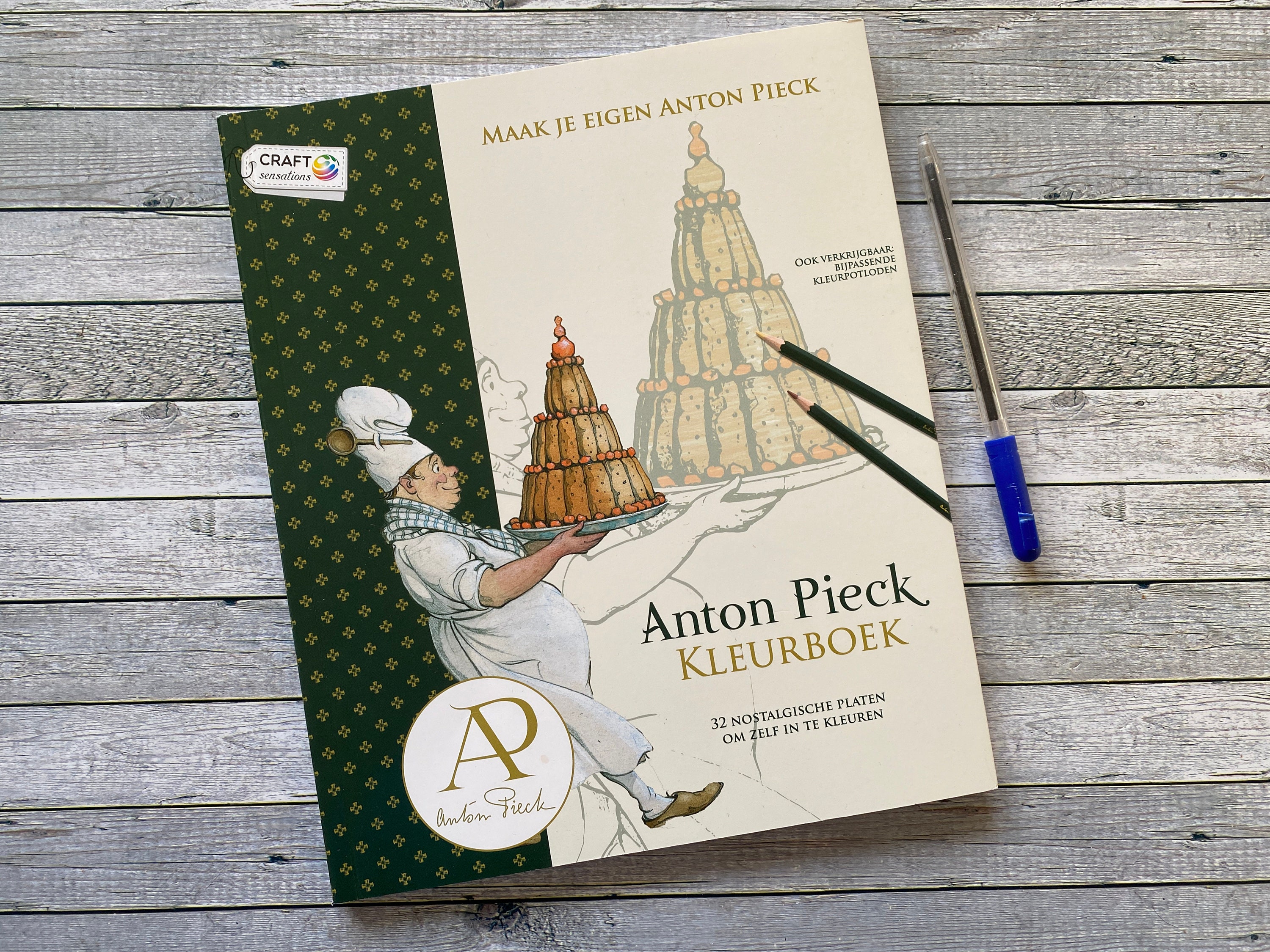 Anton Pieck Colouring Book for Adults. 32 Image Very Colourful and