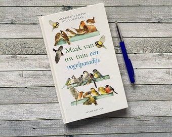 Marjolein Bastin, natuurboek, Nederlands, Maak van je tuin een vogelparadijs, Planten, bastin, marjolein, Klein boekje, Hardcover, tekening