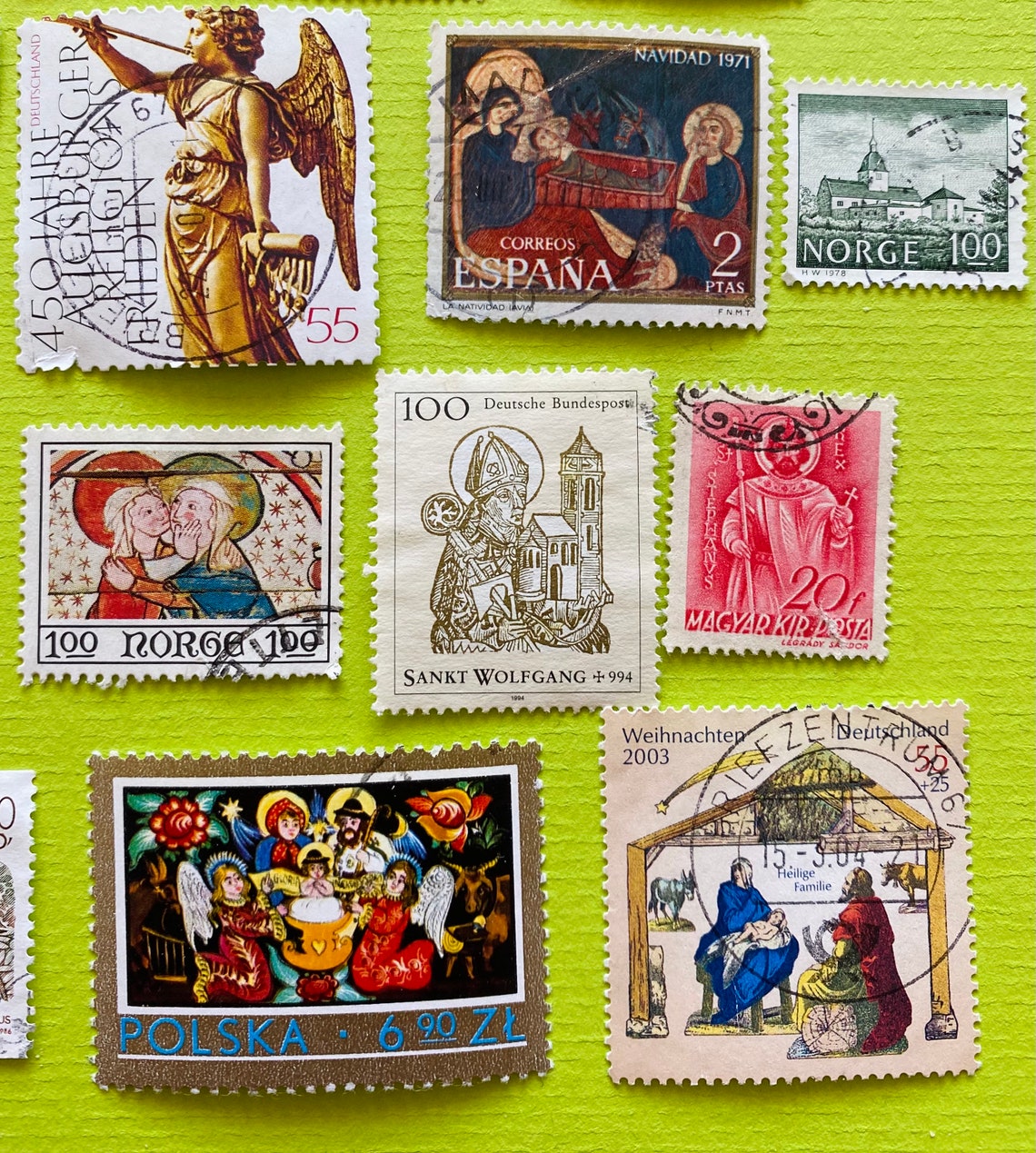 Bible theme poststamps of 30 Christian biblical theme set Etsy