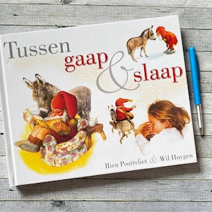 Libro de los gnomos de Rien Poortvliet. Entre el bostezo y el sueño. Wil Huygens, imágenes asombrosas, libro holandés, libro de gnomos de tapa dura