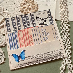 18 fotolijstjes en labels, dennisonlabels, dit boek behoort tot ephemera opberglabels. handgemaakt en ontworpen