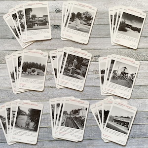 Full set of 36 vintage looking playing cards, Driebergen, town in the Netherlands