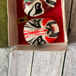Set of 8 Chinese Opera Masks Small Masks Miniature Vibrant Colours in ...