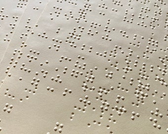 Papel Braille vintage, 10 hojas tamaño A5. Papeles para junkjournaling y efímeros, con técnicas mixtas.