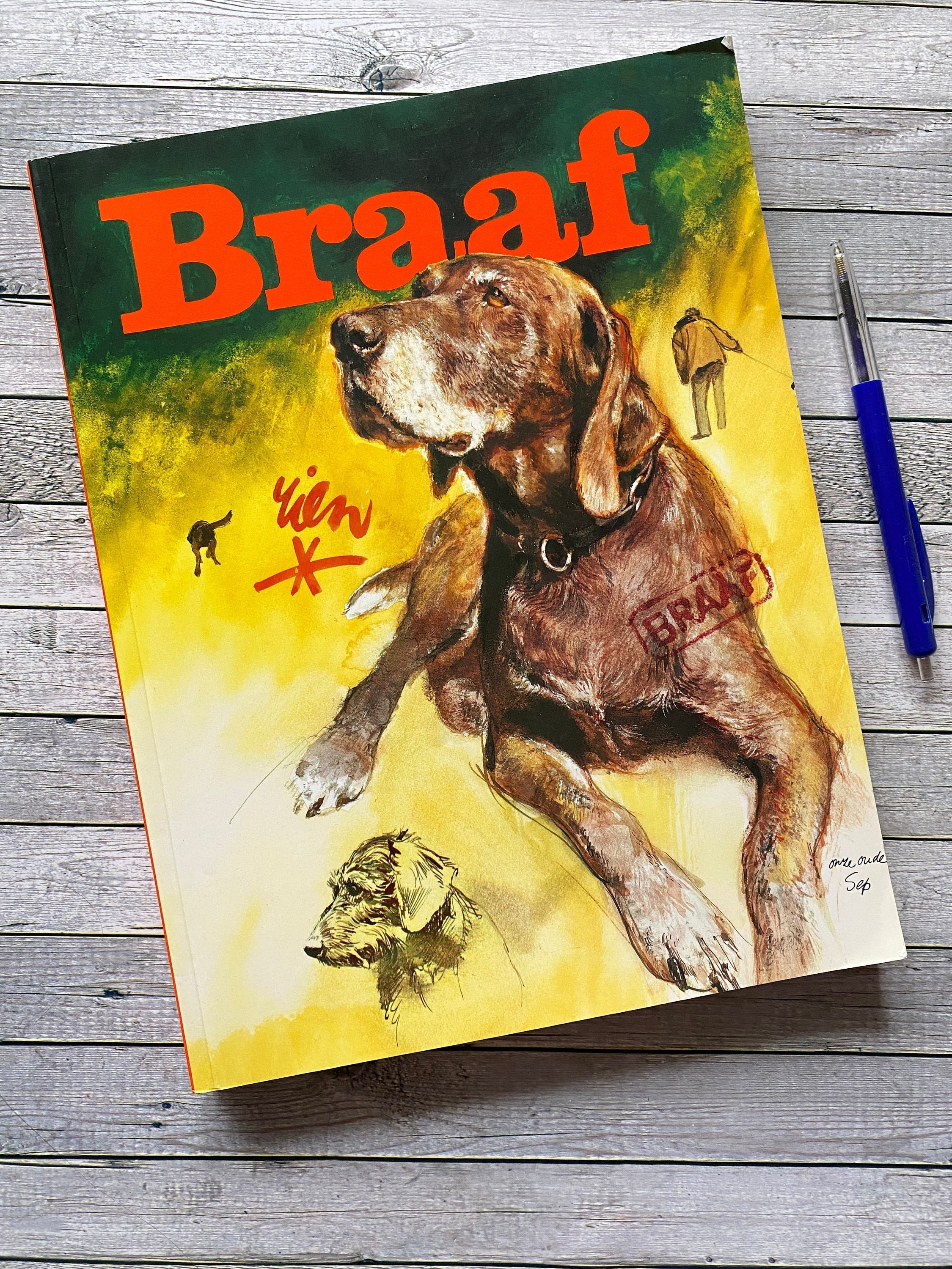 Rien Poortvliet Dog Book: Dutch Language, Delightful Images. Braaf