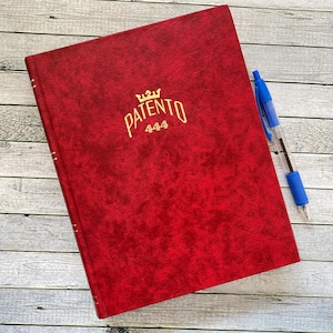 A5 Poststamp album with Belgium poststamps red from patento 444 a high quality brand