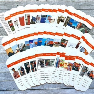 Carte da gioco di forme strane, 48 carte da gioco moderne vintage a tema postale. Questo è un set di carte da gioco vintage PostNL TPG.