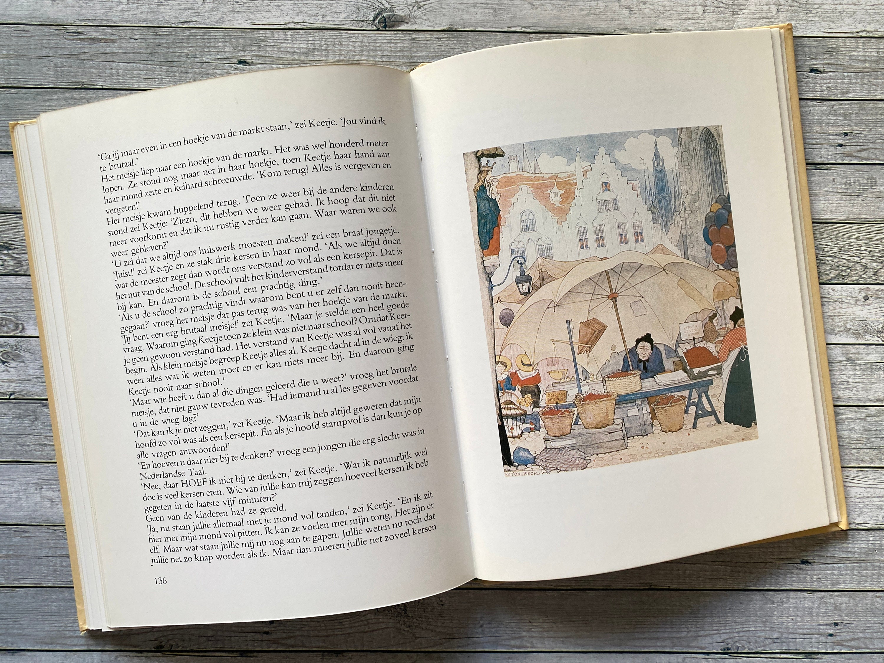 Anton Pieck, Fairytale Book, Dutch Language, 1970, Efteling,  Winterwonderland, Drawings, Pieck - Etsy, image size:3000x2250