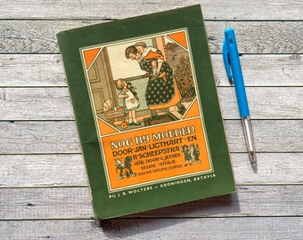 Vintage, nederlands, kinderboek, oud, tekeningenboek, jan ligthart, h. scheepstra, verschillende boeken, 1936, tekeningen van jetses