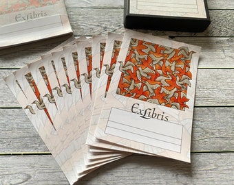 Exlibris, M.C. Escher, 35 pieces of ex libris bookmarks, as new, identical