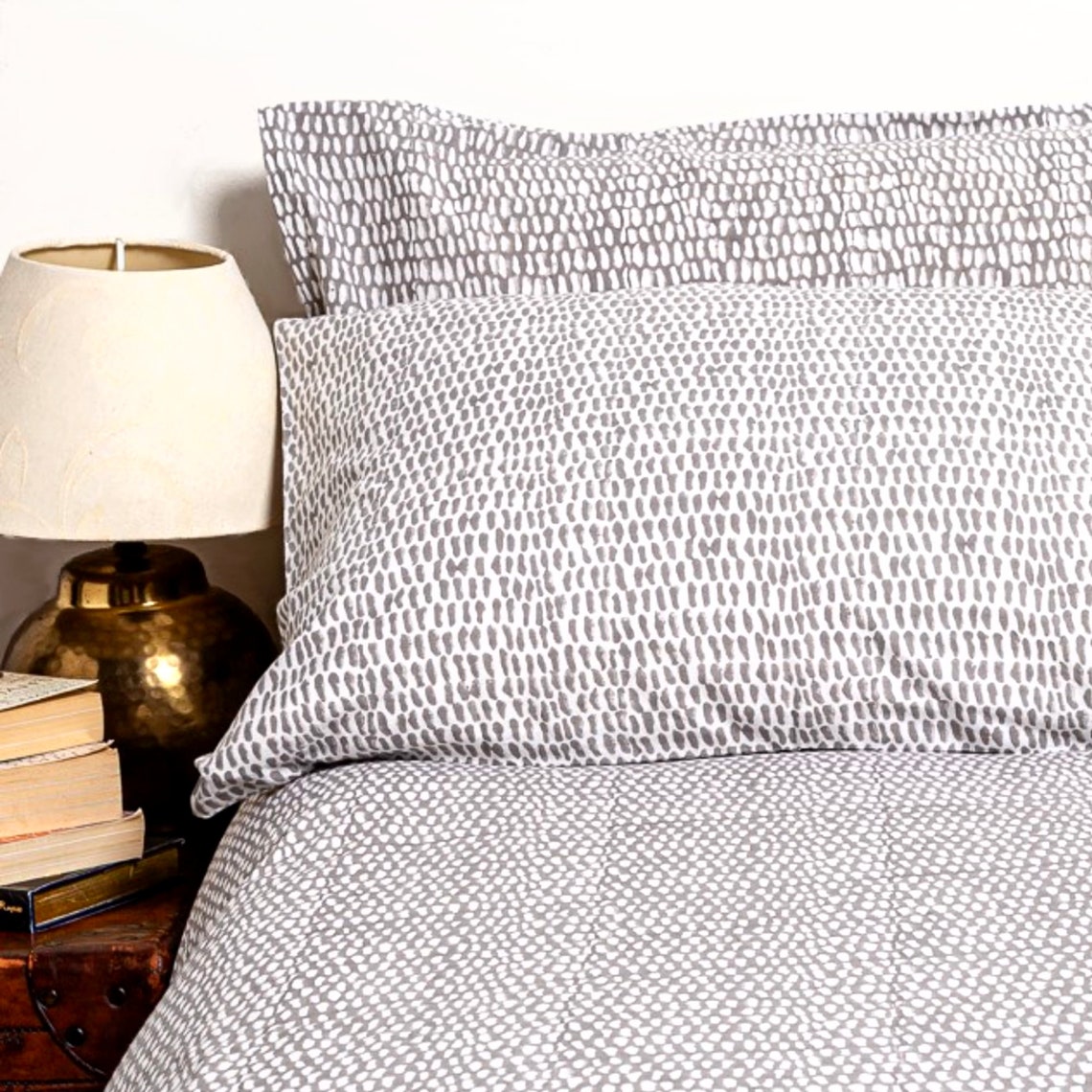 Luxury Indian Cotton Bedding Set Reversible Duvet Set With 2 Etsy UK