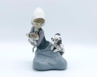 Lladro Little Friskies Cat and Dog Porcelain Figurine 5032 - Etsy