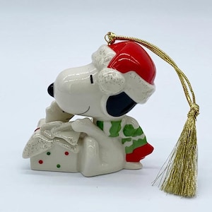 Lenox Snoopy Ornament - Etsy