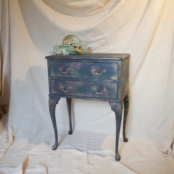Sold Side Table Drawers Bedside Cabinet Gothic Cabriole Leg Etsy