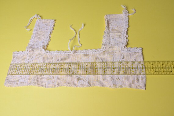 Antique Gown YOKE - Crochet Lace EDWARDIAN Camiso… - image 6