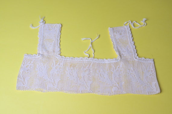 Antique Gown YOKE - Crochet Lace EDWARDIAN Camiso… - image 1