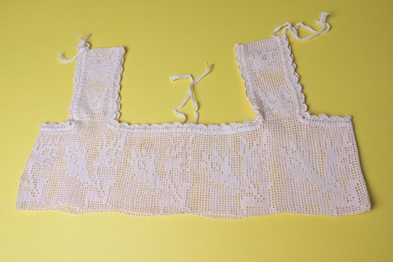 Antique Gown YOKE - Crochet Lace EDWARDIAN Camiso… - image 3