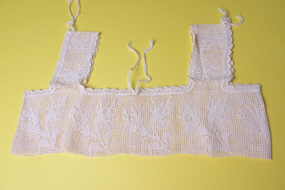 Antique Gown YOKE - Crochet Lace EDWARDIAN Camiso… - image 4