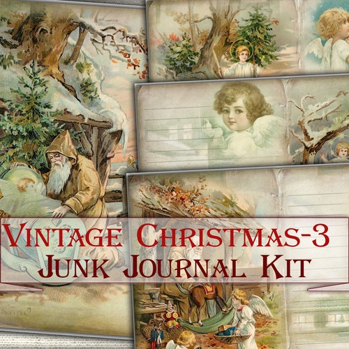 Winter Christmas Printable Pages for Junk Journals Vintage - Etsy