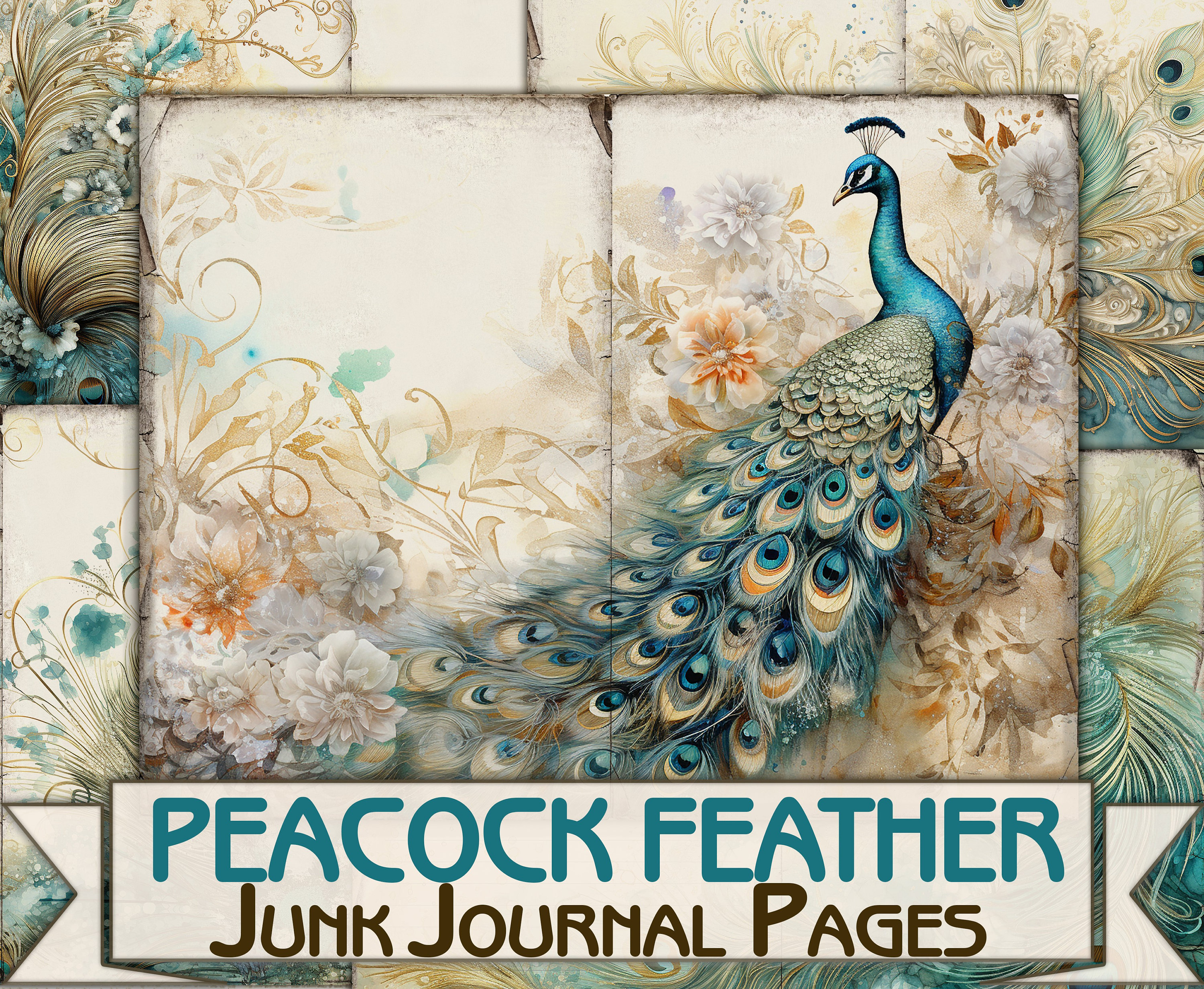 Peacock Feather Art Peacock Feather Wall Art Peacock Feather 