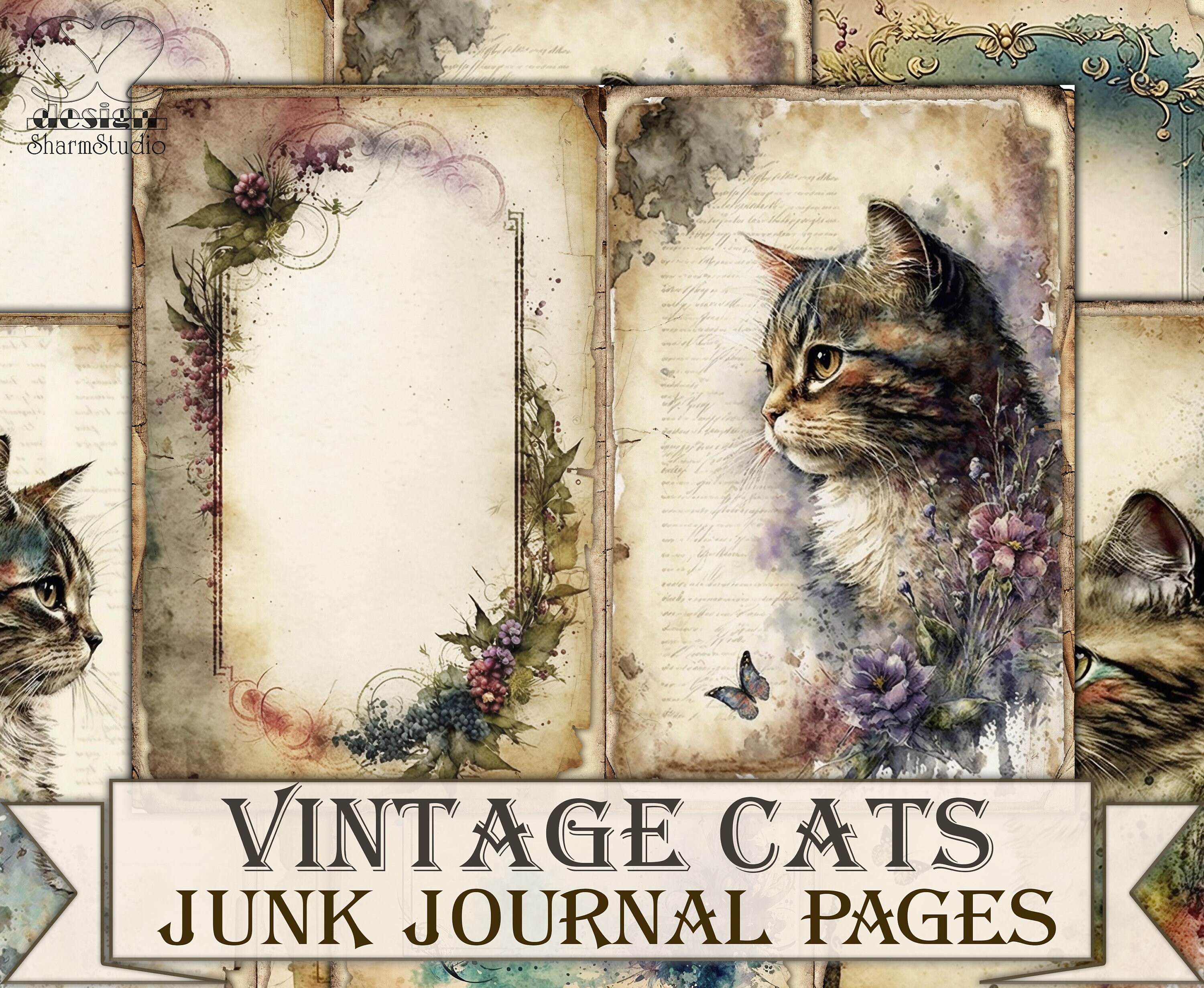 ジャンクジャーナル!vintage cats♡ 猫ジャンクジャーナルおすそ分け