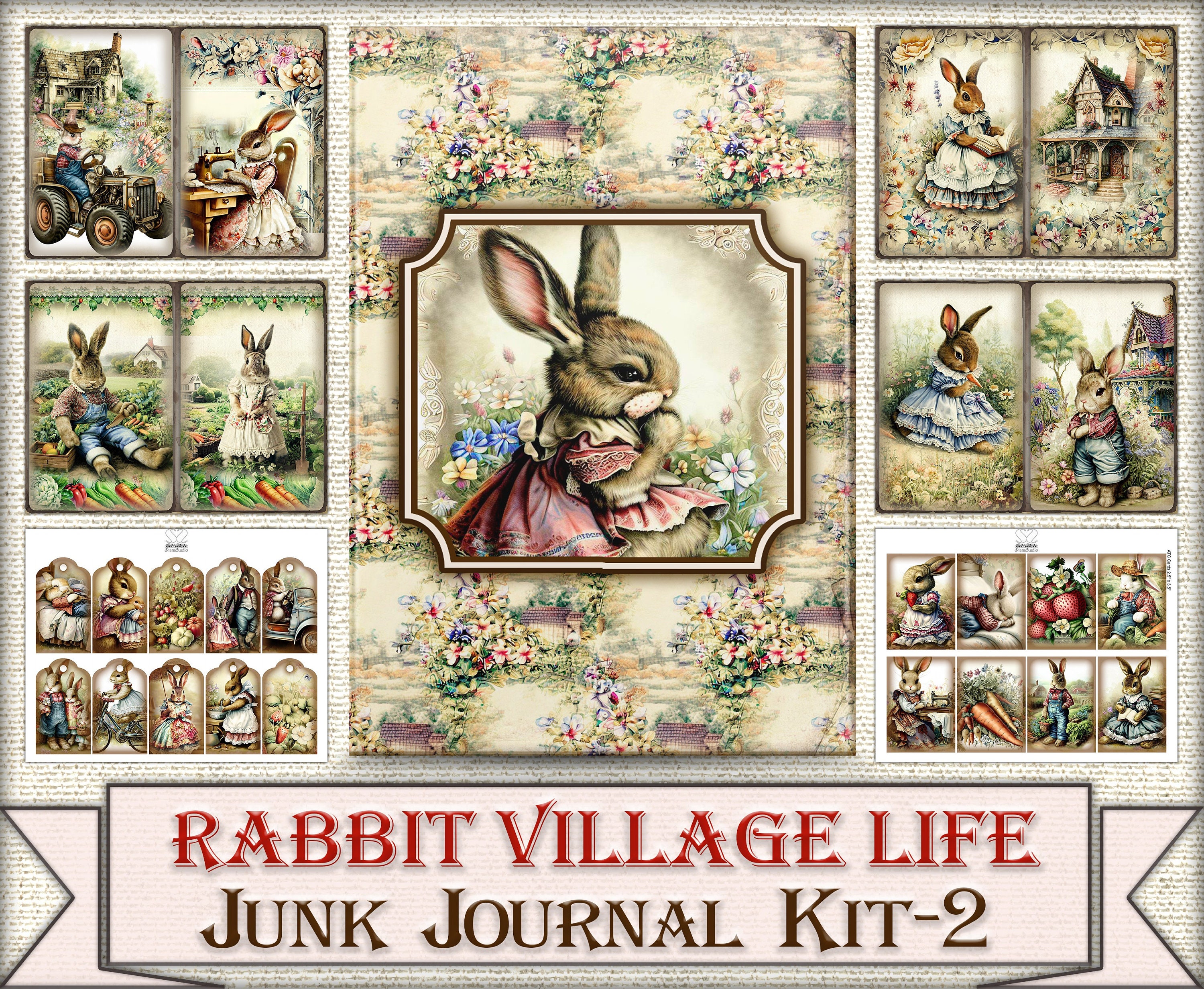 Some Bunny Loves YOU Junk Journal Kit – Crafty Copenhagen