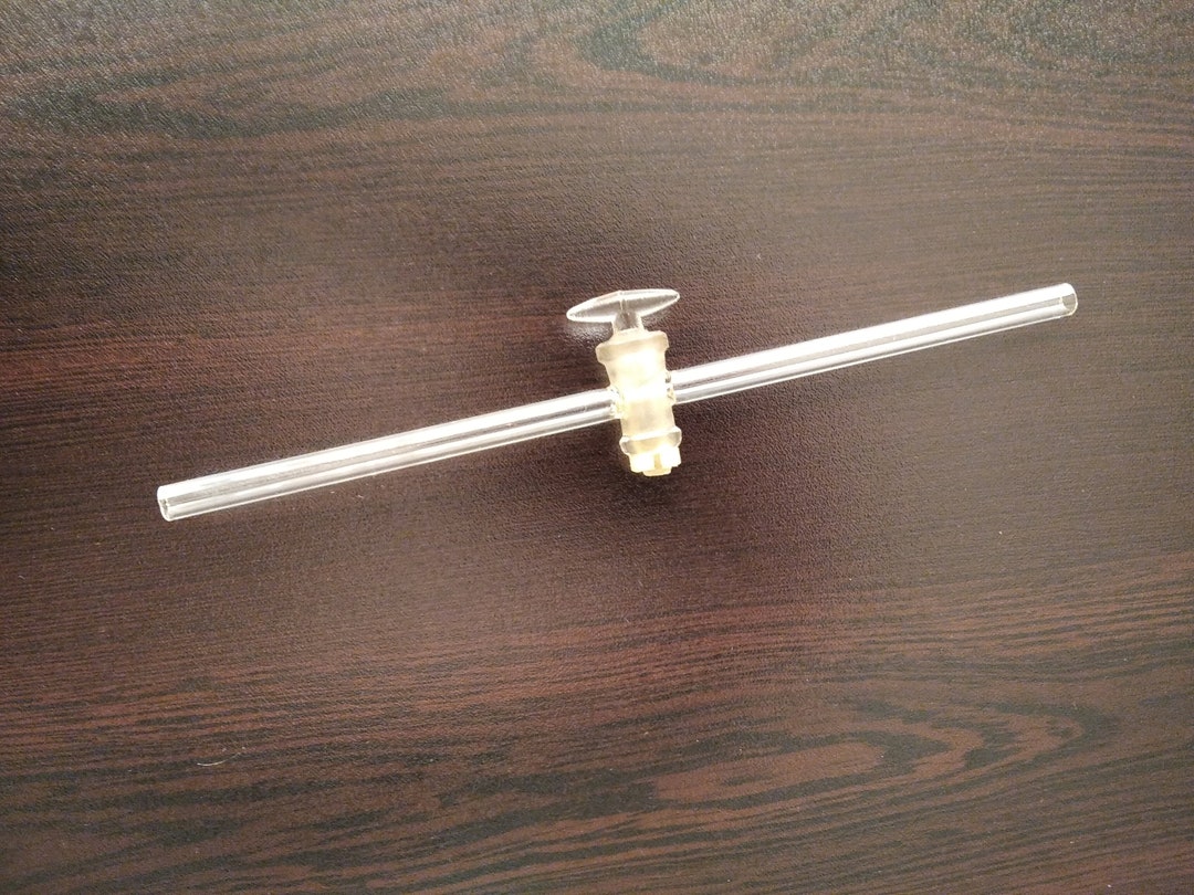 Vintage Chemical Burette, Old Laboratory Burette, Chemistry Glass Tube