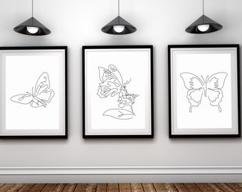 Abstract Butterfly Etsy