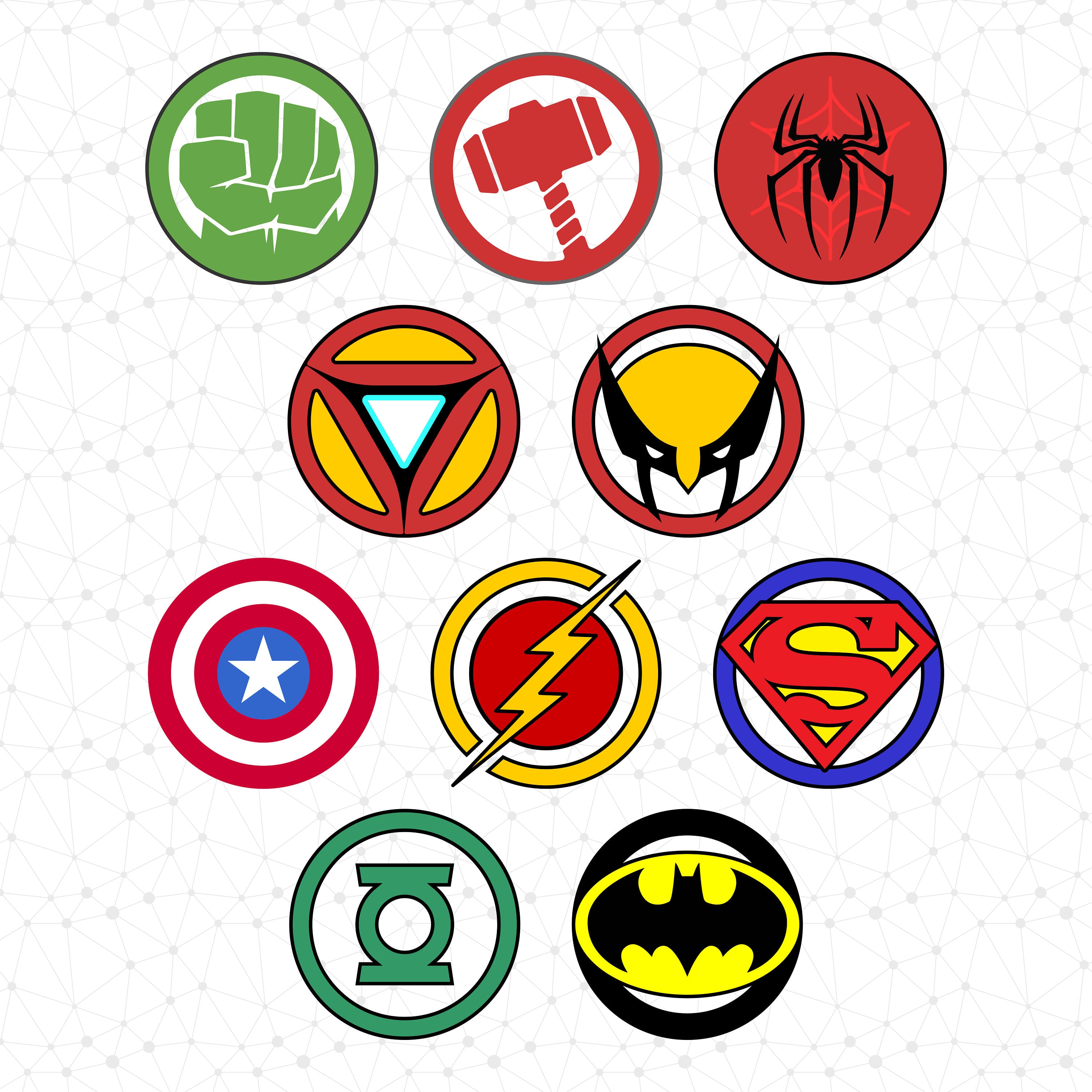 Superhero Logo Template Superhero Logo Template
