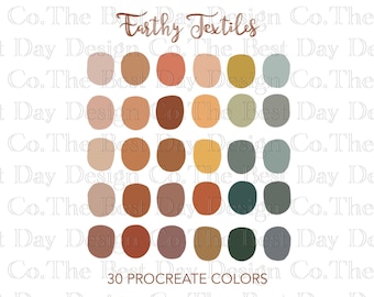 Earthy Textiles Procreate Color Palette / Instant Download