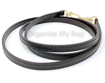 Dark Brown Leather Strap (9mm) For Your Bags!