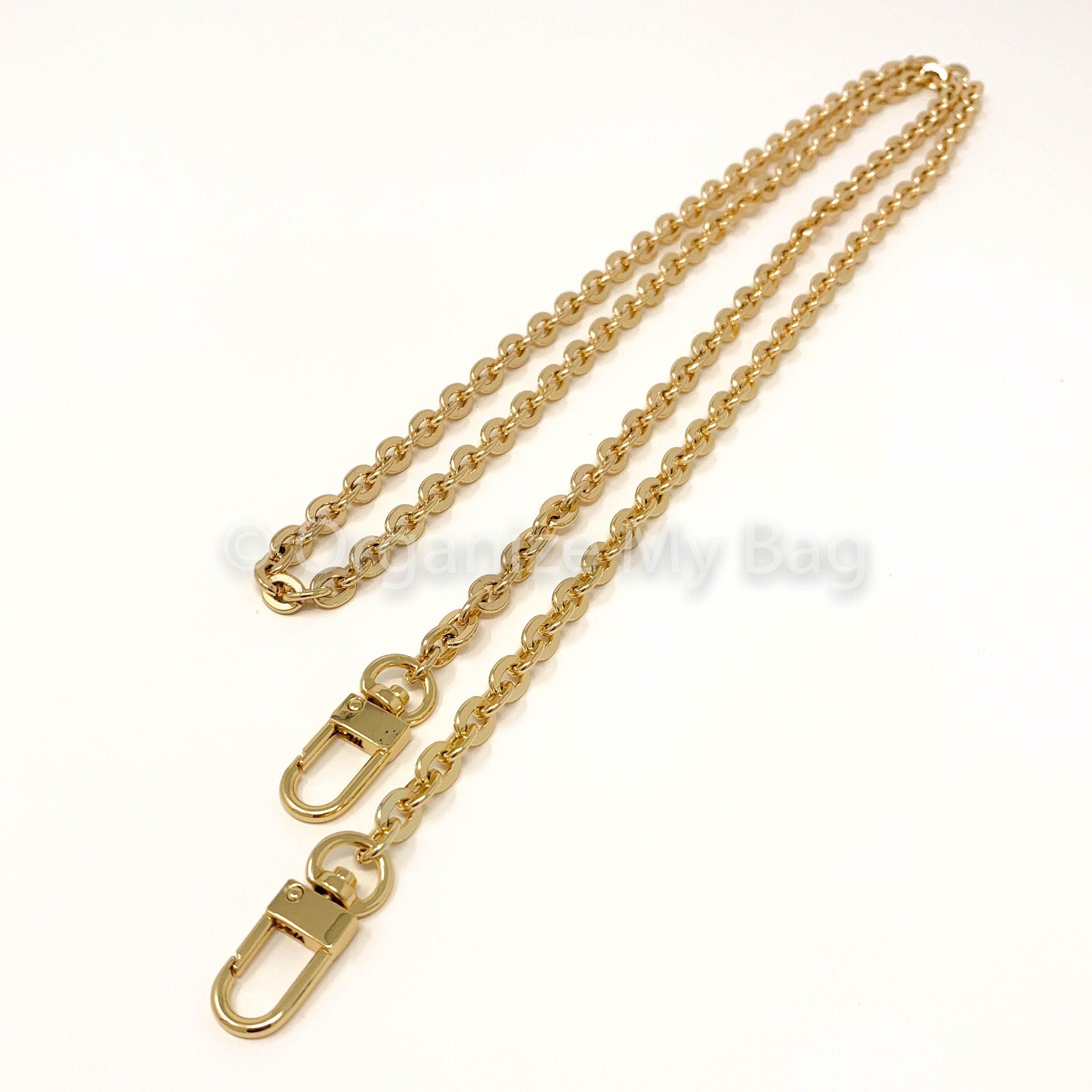 GOLD THICK PURSE CHAIN STRAP FOR LV TOILETRY 26 MAKE-UP POUCH T26 AND –  EverythingButTheBag