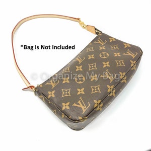 Adjustable Leather Shoulder Strap - LV Handbag Replacement Strap In Genuine Vachetta Leather