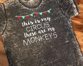 Dit is mijn Circus SVG/dit zijn mijn apen SVG, Circus SVG, apen SVG