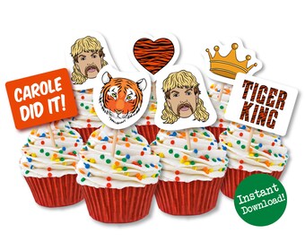 Tigers Cake Topper Etsy