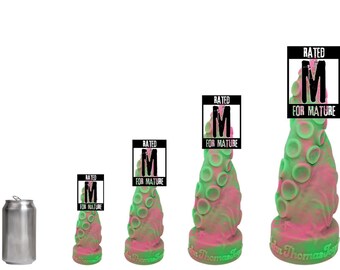 John Thomas® TWISTED TENTAKELS Platina Siliconen Dildo