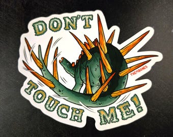 Don't Touch Me! - Kentrosaurus Die-Cut Vinyl Sticker