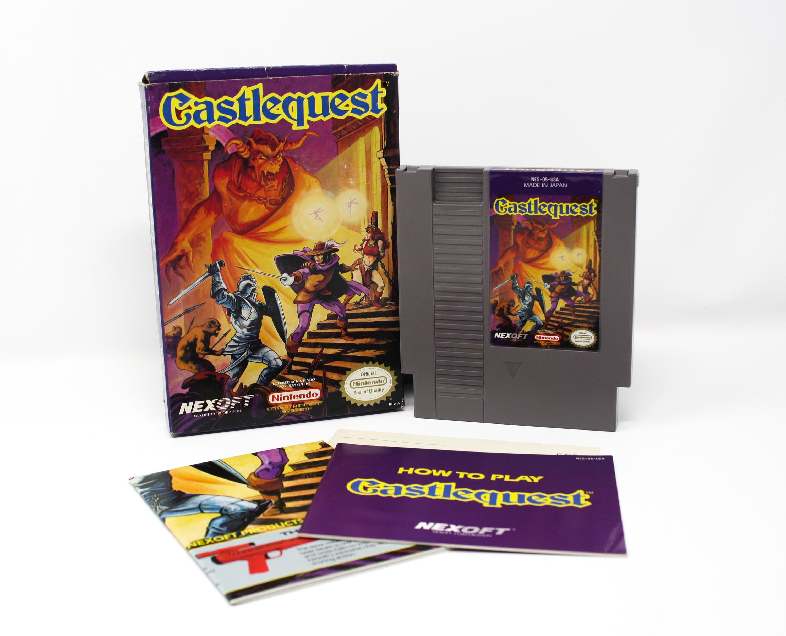 Castlequest in original box for Nintendo NES Original Game Etsy