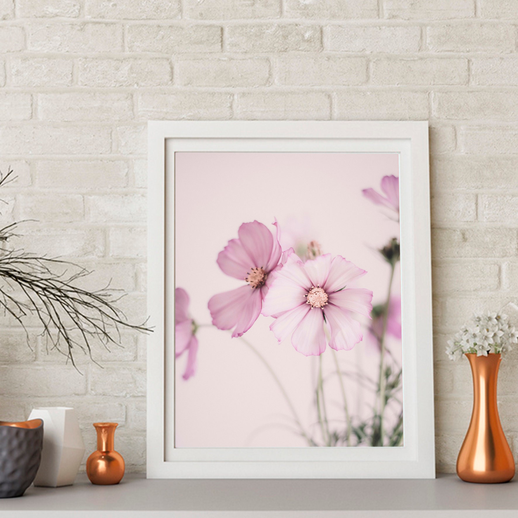 Pastel wall art floral wall art Etsy