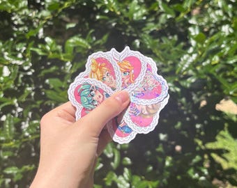 Vocaloid Heart Shaped Sticker - Miku Len Rin Kaito Luka Meiko